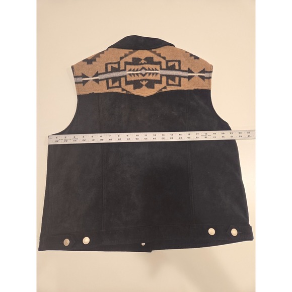 VTG Pendleton High Grade Western Wear Navajo Aztec Wool Vest Size XL READ DISC - Picture 1 of 10